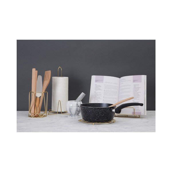 Kovový držiak na kuchynské utierky v zlatej farbe ø 15 cm Vertex – Premier Housewares-image-1