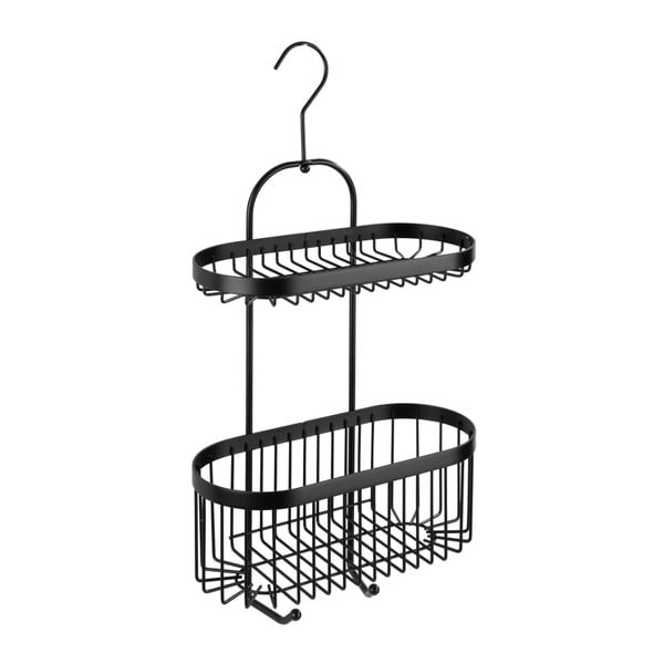 Čierny závesný košík Wenko Classic Plus 2 Tier Caddy-image-1