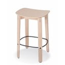 Barová stolička z dubového dreva v prírodnej farbe (výška sedadla 65 cm) Nora – Gazzda