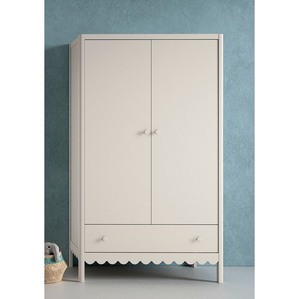 Béžová detská šatníková skriňa 110x190x55 cm Swingo – Vipack-image-1