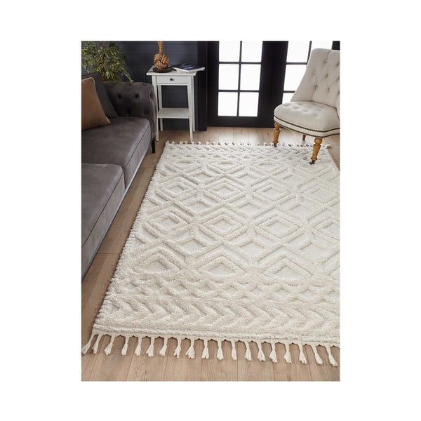 Béžový koberec 110x60 cm Shaggy - Mila Home-image-1