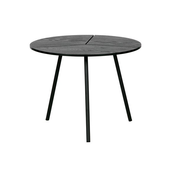 Čierny konferenčný stolík WOOOD Rodi, ⌀ 48 cm-image-2