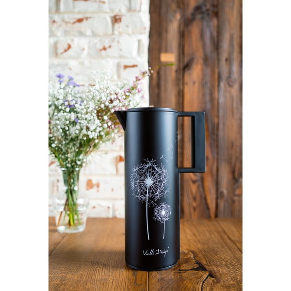 Čierna termoska 1 l Corto – Vialli Design-image-1