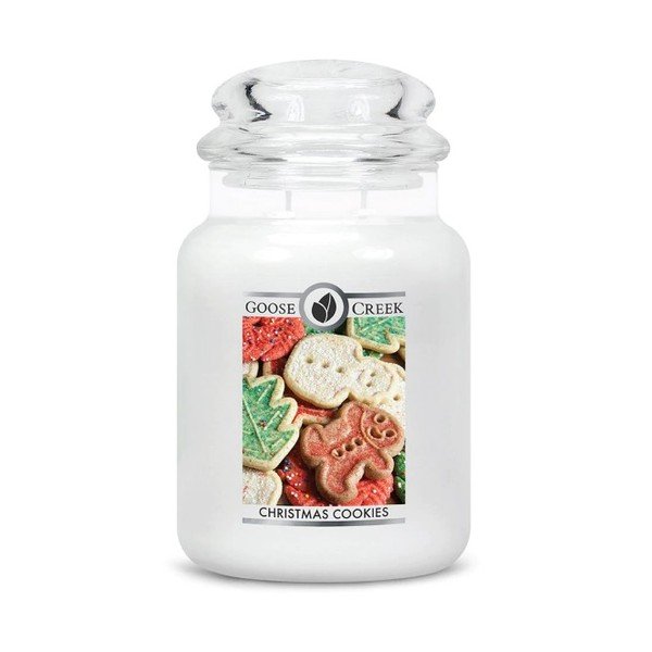 Vonná sviečka v sklenenej dóze Goose Creek Vianočné pečivo, 150 hodín horenia