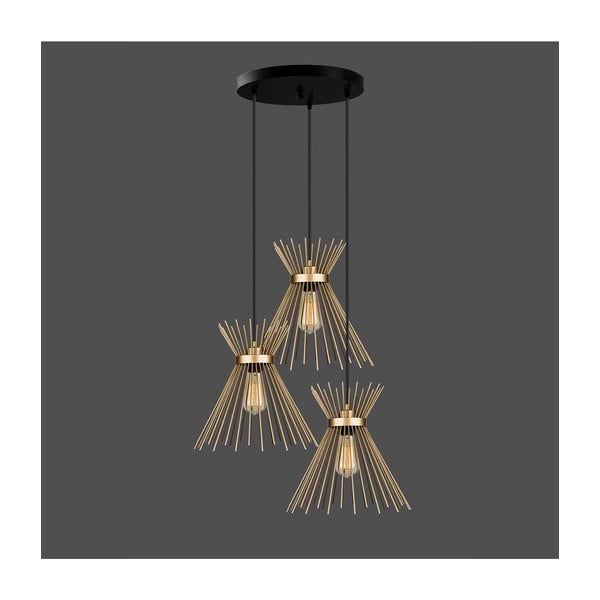 Kovové závesné svietidlo v zlatej farbe ø 34 cm Izmir – Squid Lighting-image-1