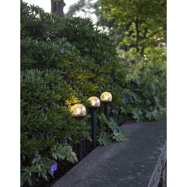 Súprava 3 vonkajších solárnych LED svietidiel Star Trading Roma, výška 23 cm-image-4