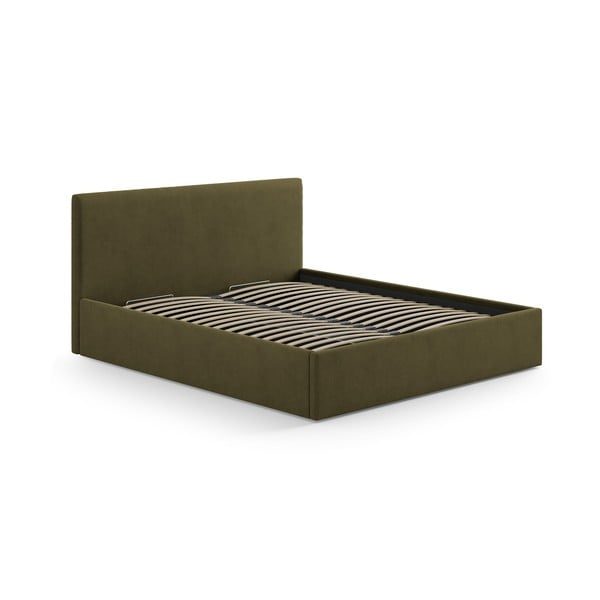 Zelené čalúnené čelo postele 190,5x100 cm Remo – Micadoni -image-3