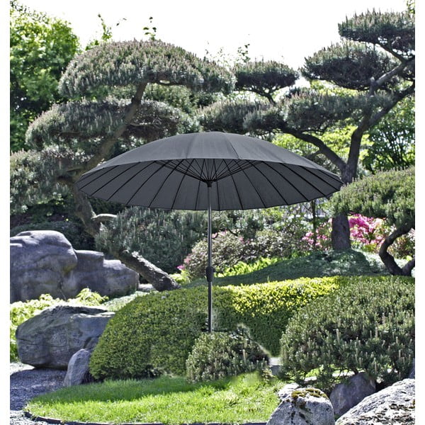 Šedý slnečník ø 260 cm – Garden Pleasure-image-1