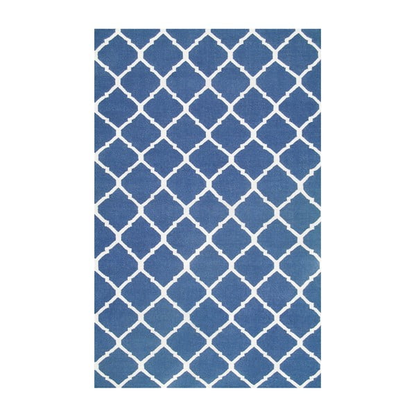 Vlnený koberec Julia Dark Blue, 140x200