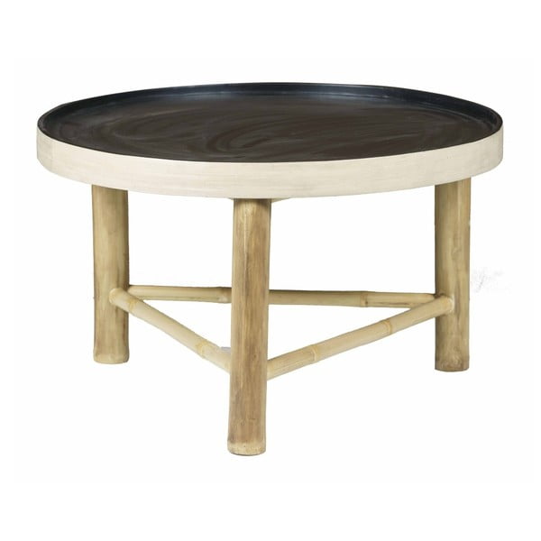 Odkladací bambusový stolík Speedtsberg Tira, priemer 70 cm