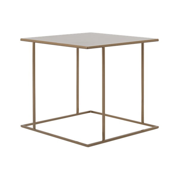 Odkladací stolík v zlatej farbe Custom Form Walt, 50 × 50 cm
