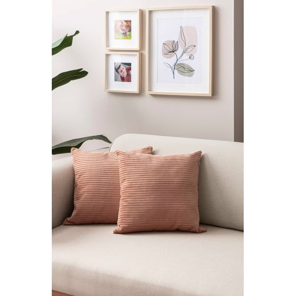 Menčestrové obliečky na vankúše v súprave 2 ks 43x43 cm – Mioli Decor-image-3