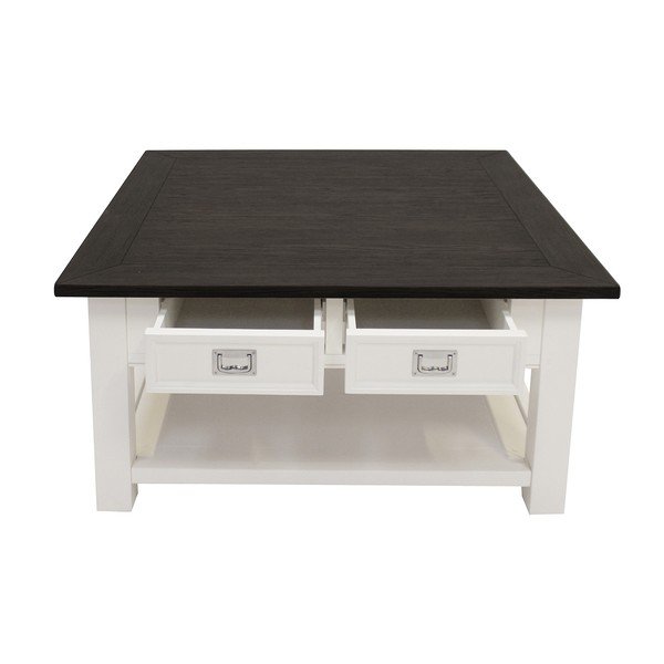 Biely konferenčný stolík Canett Skagen, 4 zásuvky-image-1