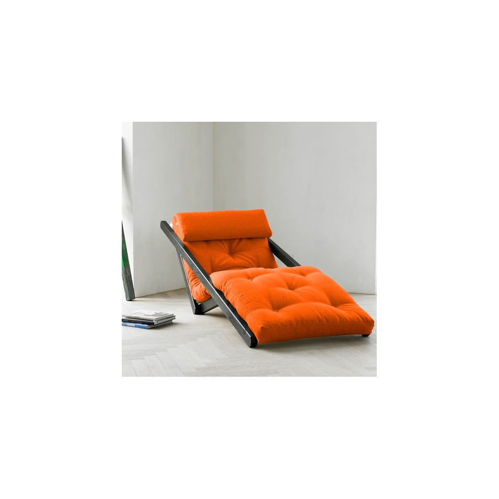 Leňoška Karup Figo Wenge / Orange,  70 cm