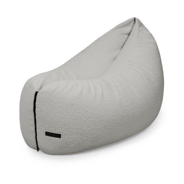 Svetlosivý detský sedací vak z textílie buklé Clip Clap 115 – SLOWDOWN