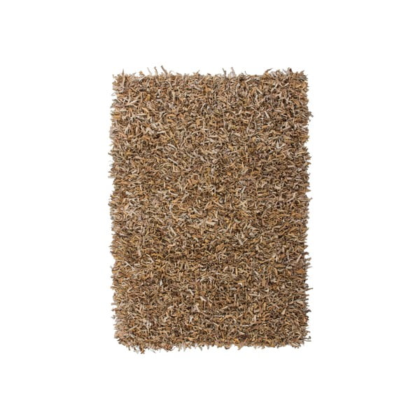 Kožený koberec Rodeo 120x170 cm, béžový