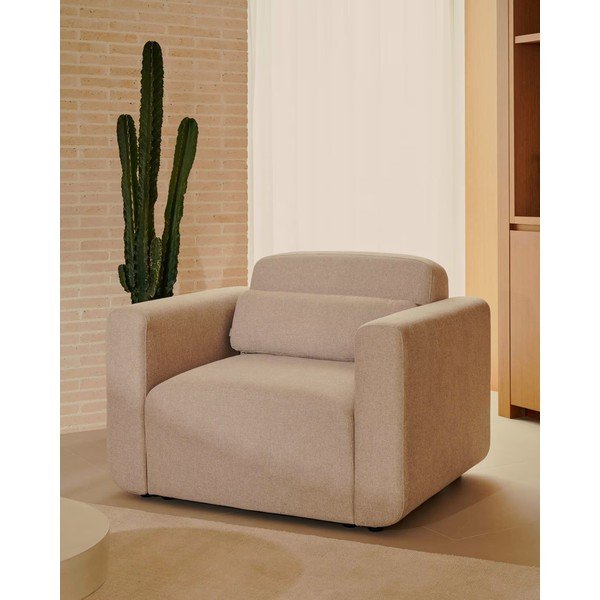 Béžové kreslo Neom – Kave Home-image-1