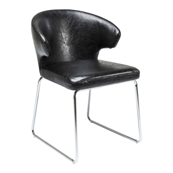Čierna jedálenská stolička Kare Design Atomic