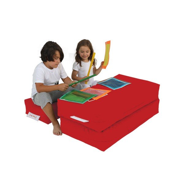 Červená detská pohovka 100 cm Nier – Floriane Garden-image-3