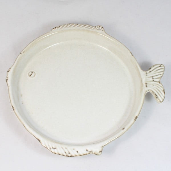 Keramický tanier Ryba, 20x18,5 cm