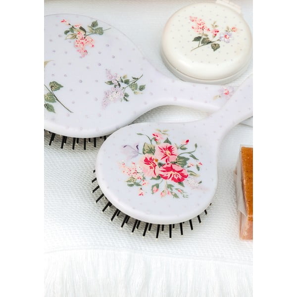 Vreckové kozmetické zrkadlo s hrebeňom Green Gate Asta-image-1