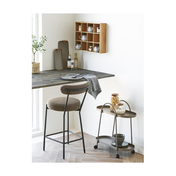 Poschodová polica v dekore duba v prírodnej farbe 11 cm Soria – House Nordic-image-2