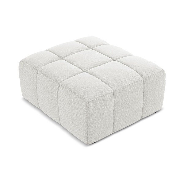 Biela podnožka z textílie buklé Aloha – Makamii-image-2