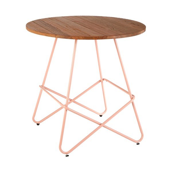 Okrúhly jedálenský stôl z brestového dreva ø 80 cm District – Premier Housewares
