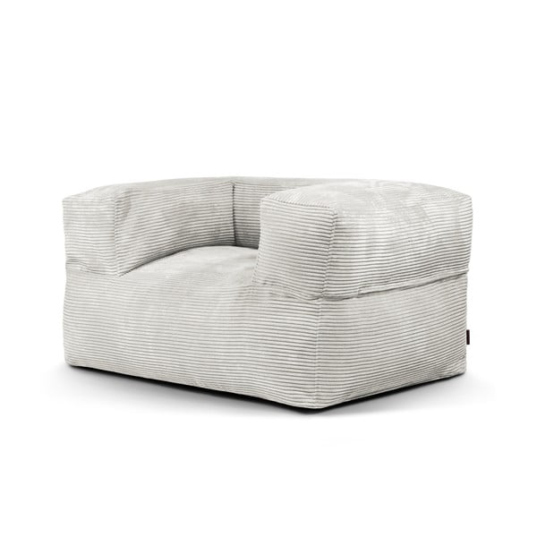 Krémový menčestrový sedací vak MooG – SLOWDOWN