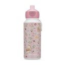 Svetloružová plastová detská fľaša 400 ml Fairy Garden by Little Dutch – Mepal