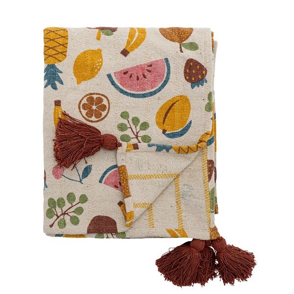 Detská deka z recyklovanej bavlny 130x160 cm Fruitta – Bloomingville Mini