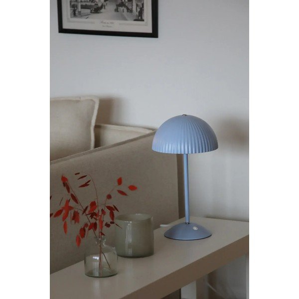 Modrá kovová stolová lampa s kovovým tienidlom (výška  33,5 cm) Zin – Markslöjd-image-1