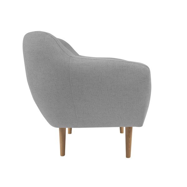 Svetlosivé kreslo so svetlými nohami Mazzini Sofas Sicile-image-1