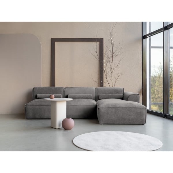 Svetlosivá rohová pohovka (pravý roh) Flex Felix – Miuform-image-1