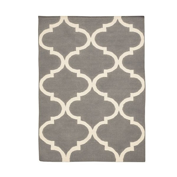 Ručne tkaný koberec Caroline Grey, 140x200 cm
