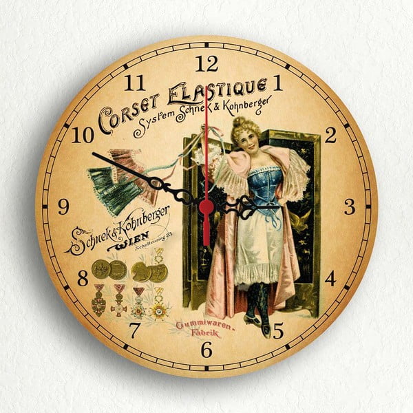 Nástenné hodiny Corset Elastique, 30 cm