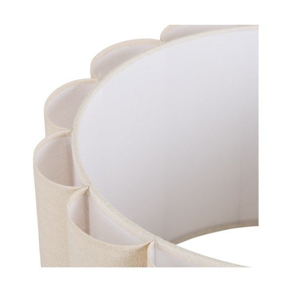 Béžová/v striebornej farbe ľanová stojacia lampa (výška  150 cm) Wattom – House Nordic-image-4