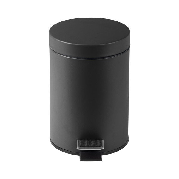 Čierny pedálový odpadkový kôš Compactor Grena, 3 l-image-2