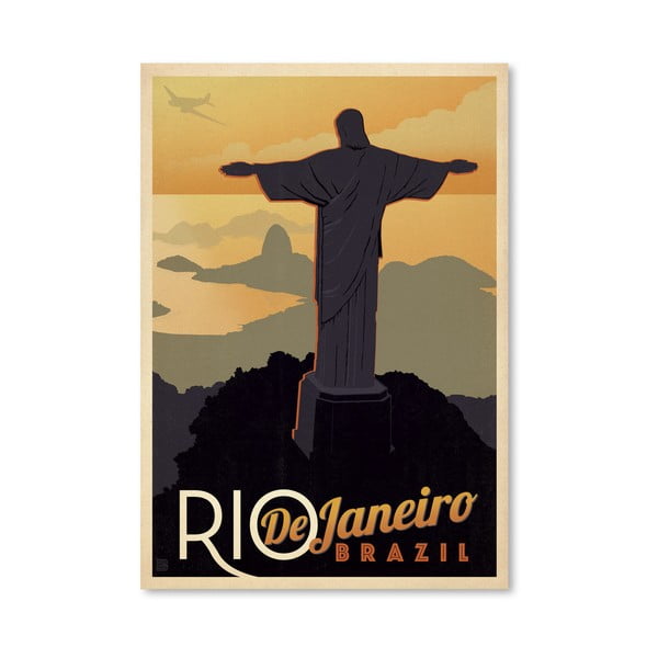 Plagát Americanflat Rio, 42 x 30 cm
