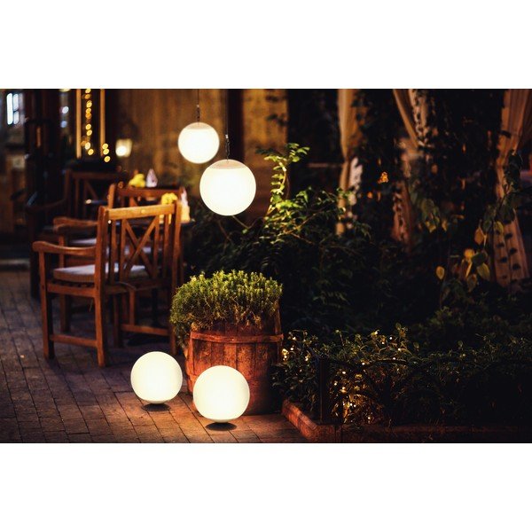 LED solárne stmievateľné vonkajšie svietidlo na diaľkové ovládanie ø 20 cm Twin – Fischer &amp; Honsel-image-1