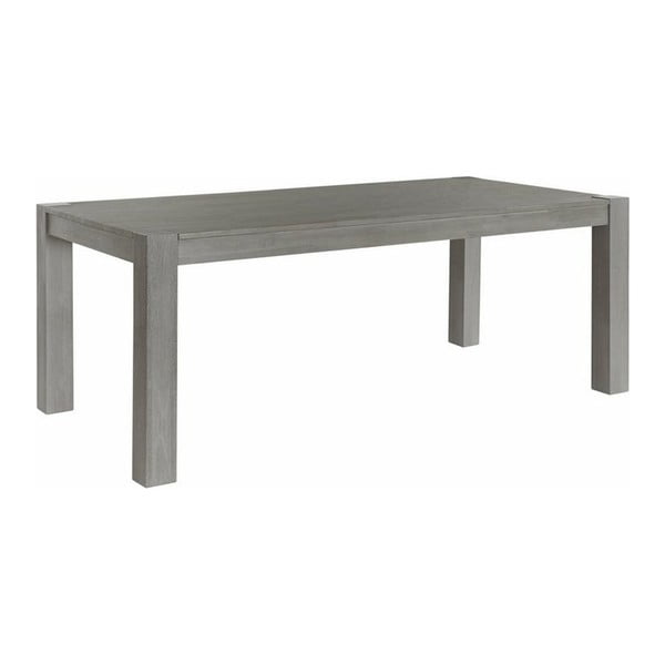 Sivý jedálenský stôl z masívneho akáciového dreva Støraa Minnie, 90 × 160 cm