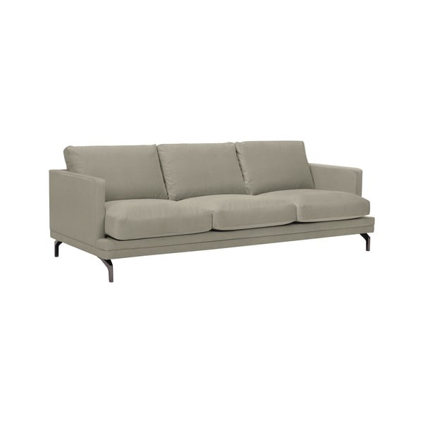 Béžová trojmiestna pohovka s podnožou v čiernej farbe Windsor & Co Sofas Jupiter-image-1