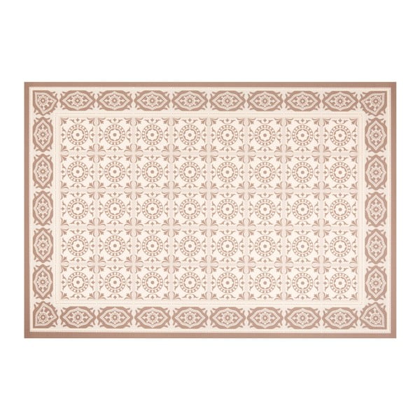 Hnedý vinylový koberec Zala Living Aurelie, 97 × 140 cm