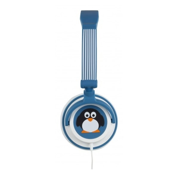 Detské slúchadlá My Doodles Lady Penguin, limitovaná hlasitosť 85dB, 3,5 mm jack