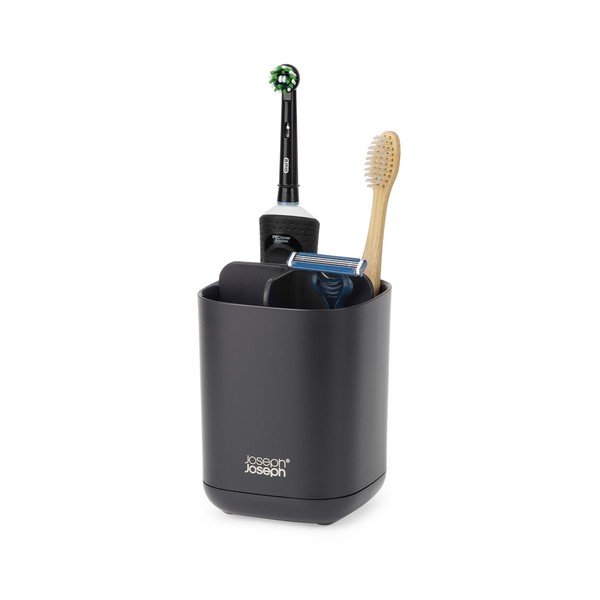 Čierny plastový téglik na zubné kefky EasyStore – Joseph Joseph-image-4