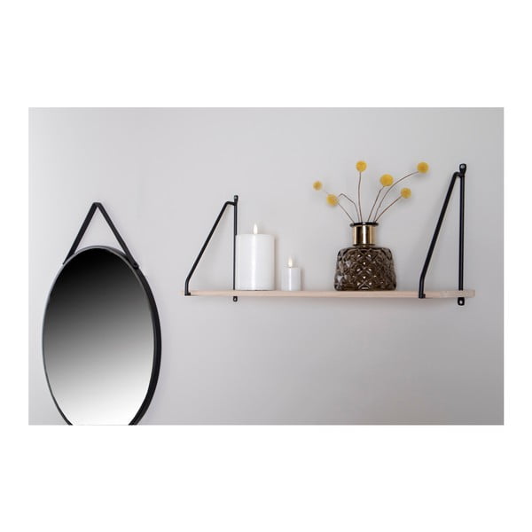 Čierna polica z masívu pavlovnia Arnhem - House Nordic-image-3