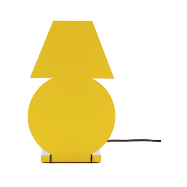 Žltá stolová lampa Caoscreo Lampadi
