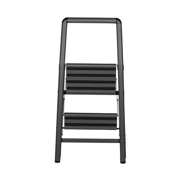 Sivé schodíky Wenko Compact, výška 91,5 cm-image-4