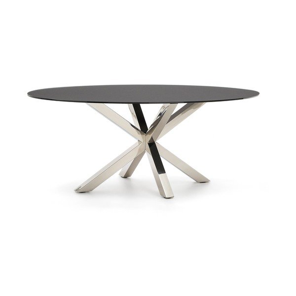 Jedálenský stôl so sklenenou doskou 100x200 cm Argo – Kave Home