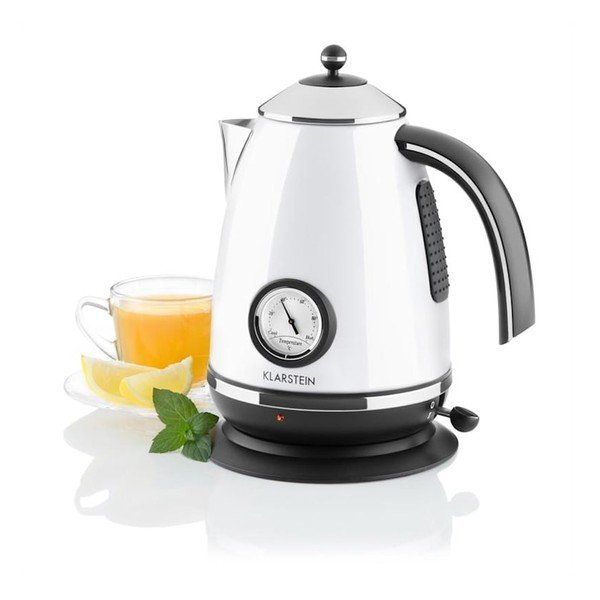 Biela rýchlovarná kanvica Klarstein Aquavita Chalet-image-2